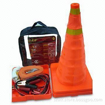 Five Piece Booster Cable Kit and Pedestrian